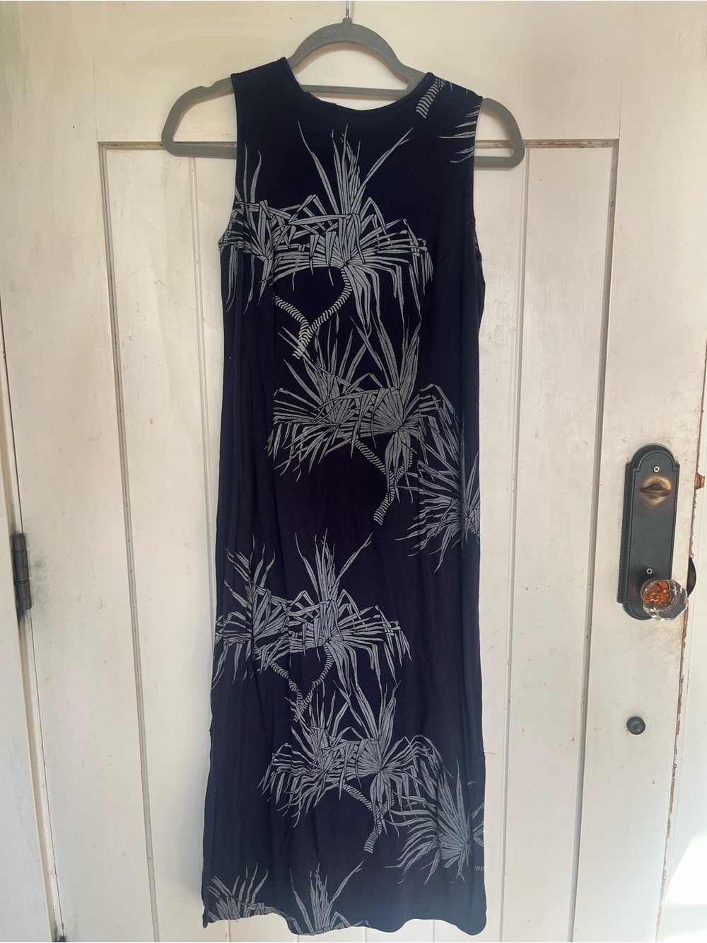 Vintage Sig Zane HI Sleeveless Maxi Dress with White Hala Print